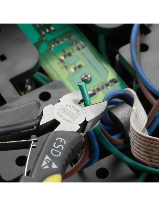 Minialicate de precisión ESD de corte diagonal 115 mm ALYCO