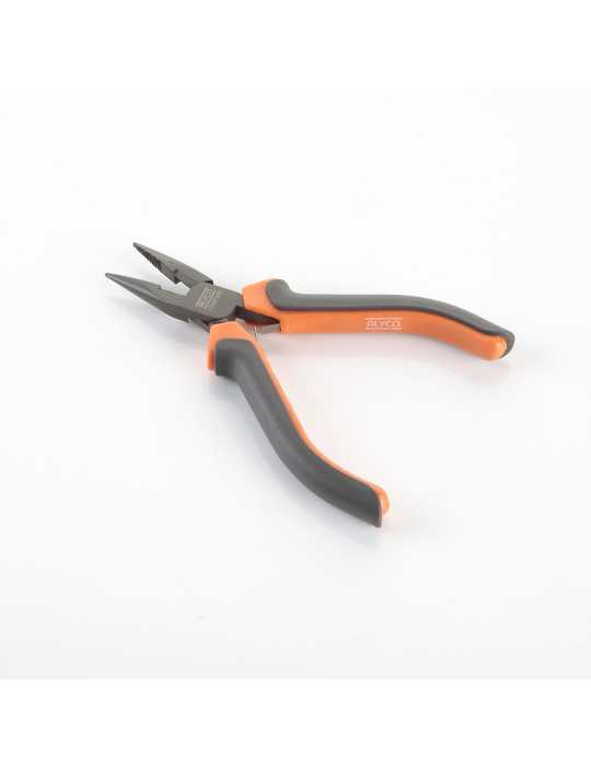 Minialicate de precisión teflonado de bocas semiredondas con corte 130 mm ALYCO ORANGE