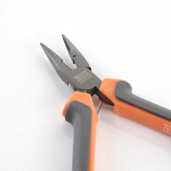 Minialicate de precisión teflonado de bocas semiredondas con corte 130 mm ALYCO ORANGE