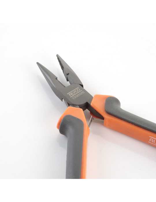 Minialicate de precisión teflonado de bocas semiredondas con corte 130 mm ALYCO ORANGE