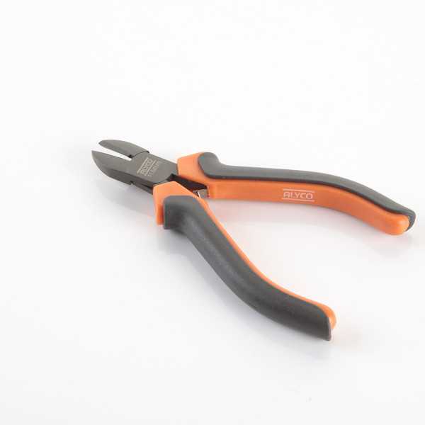 Minialicate de precisión teflonado de corte diagonal 115 mm ALYCO ORANGE