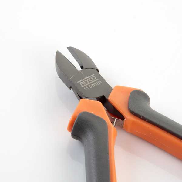 Minialicate de precisión teflonado de corte diagonal 115 mm ALYCO ORANGE