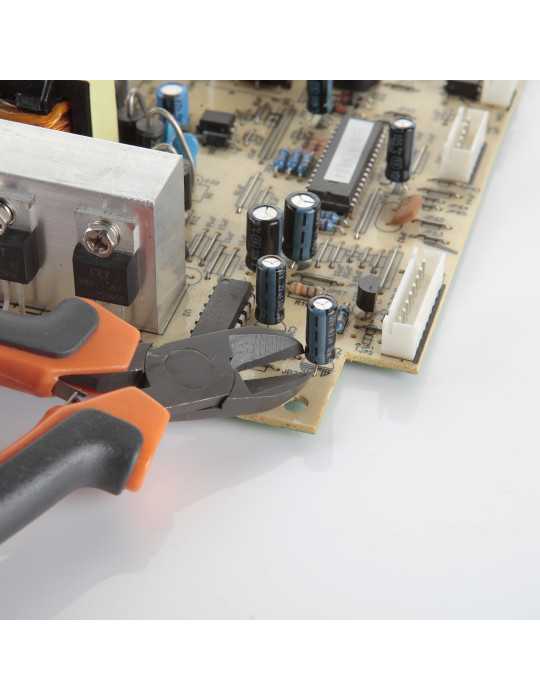 Minialicate de precisión teflonado de corte diagonal 115 mm ALYCO ORANGE