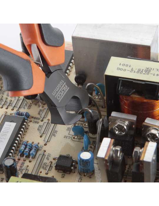 Minialicate de precisión teflonado de corte frontal 105 mm ALYCO ORANGE