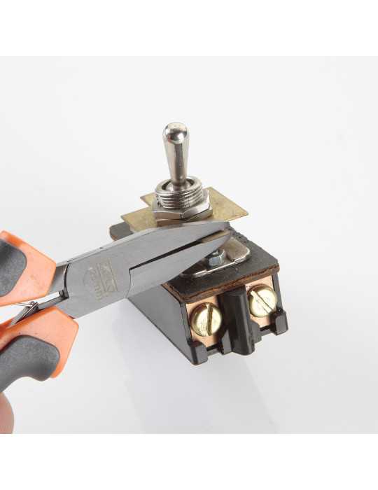 Minialicate de precisión teflonado de bocas planas 125 mm ALYCO ORANGE