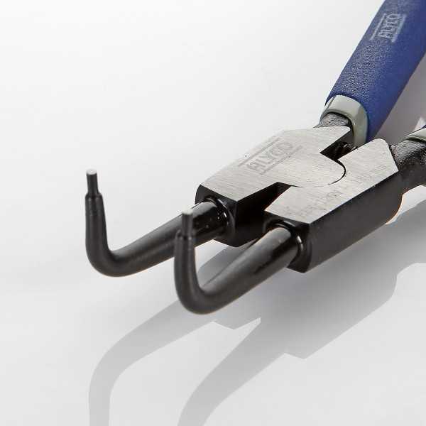 Alicate Seeger de boca curva para arandelas exteriores 140 mm ALYCO
