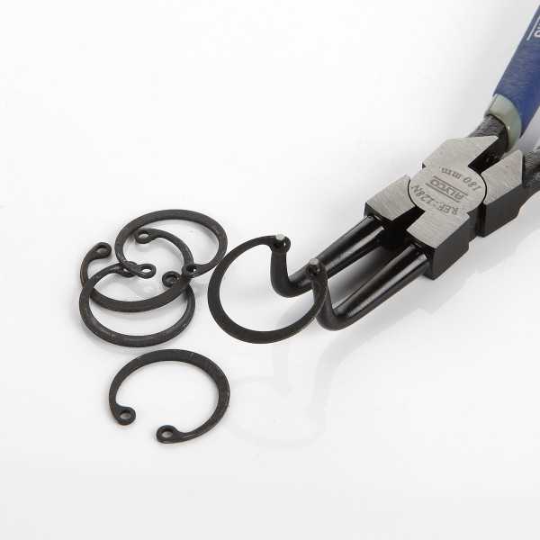 Alicate Seeger de boca curva para arandelas interiores 300 mm ALYCO