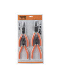 Juego de 4 alicates Seeger 180 mm en blister ALYCO ORANGE