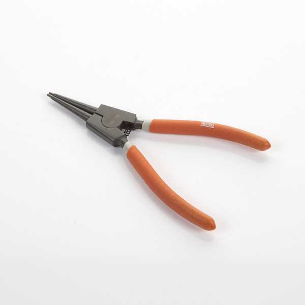 Alicate Seeger teflonado de boca recta para arandelas exteriores 180 mm ALYCO ORANGE