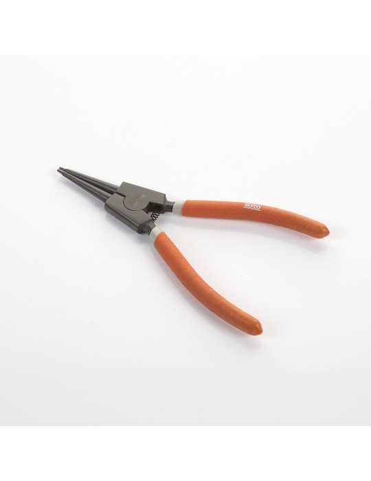 Alicate Seeger teflonado de boca recta para arandelas exteriores 180 mm ALYCO ORANGE