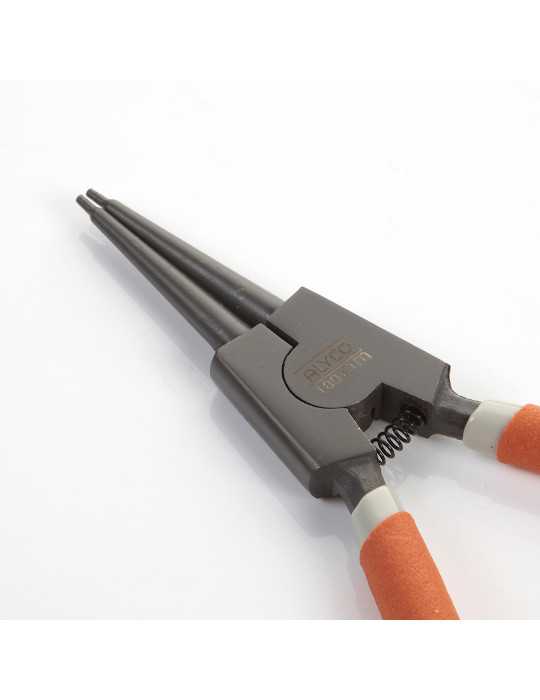 Alicate Seeger teflonado de boca recta para arandelas exteriores 180 mm ALYCO ORANGE