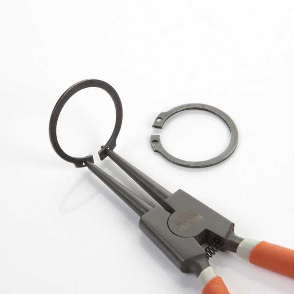 Alicate Seeger teflonado de boca recta para arandelas exteriores 180 mm ALYCO ORANGE