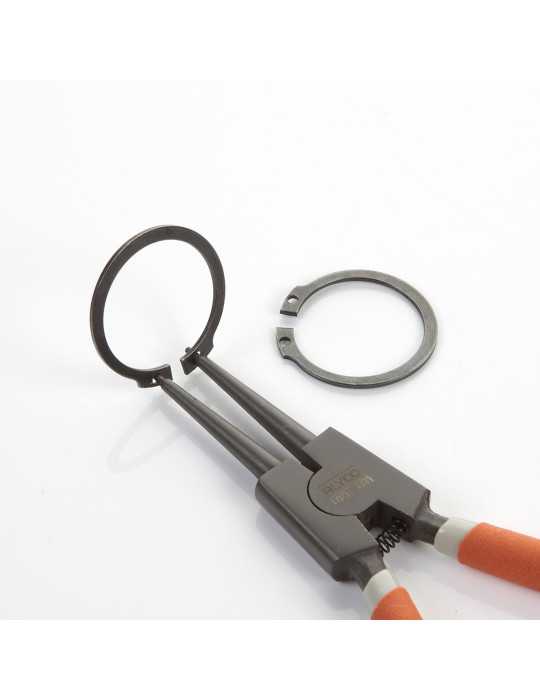 Alicate Seeger teflonado de boca recta para arandelas exteriores 180 mm ALYCO ORANGE