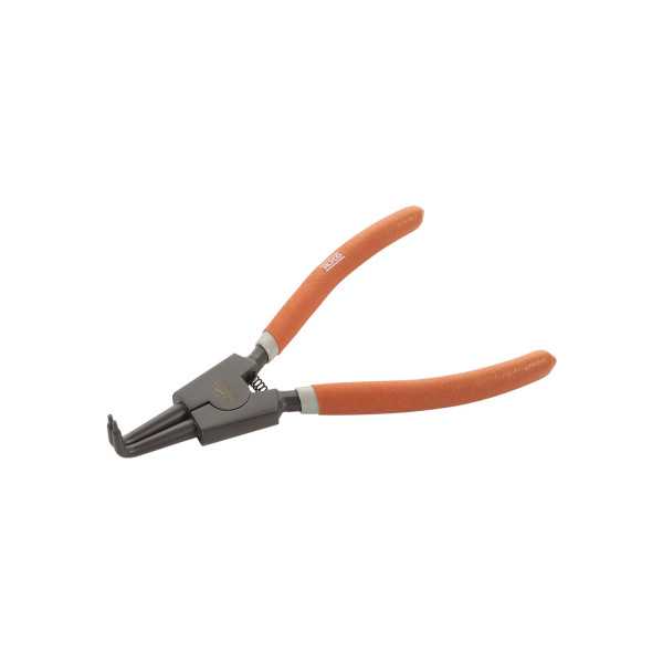 Alicate Seeger teflonado de boca curva para arandelas exteriores 180 mm ALYCO ORANGE