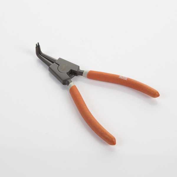 Alicate Seeger teflonado de boca curva para arandelas exteriores 180 mm ALYCO ORANGE