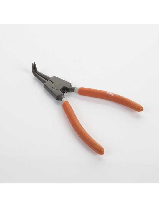 Alicate Seeger teflonado de boca curva para arandelas exteriores 180 mm ALYCO ORANGE