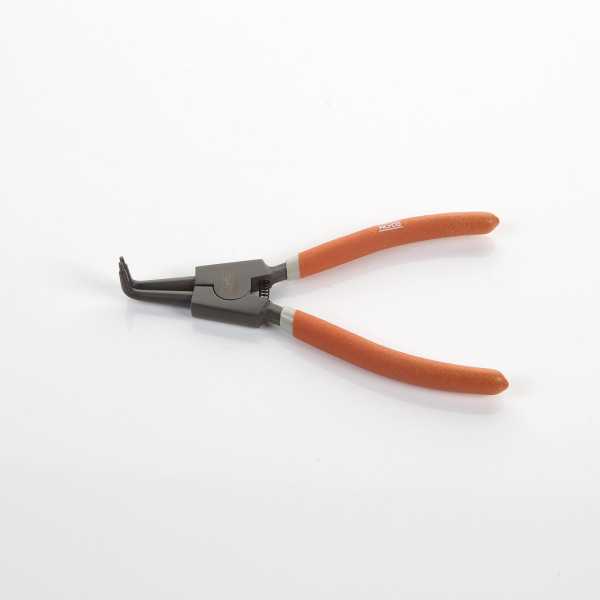 Alicate Seeger teflonado de boca curva para arandelas exteriores 180 mm ALYCO ORANGE