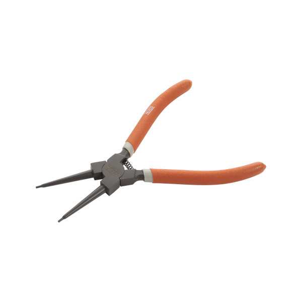 Alicate Seeger teflonado de boca recta para arandelas interiores 180 mm ALYCO ORANGE