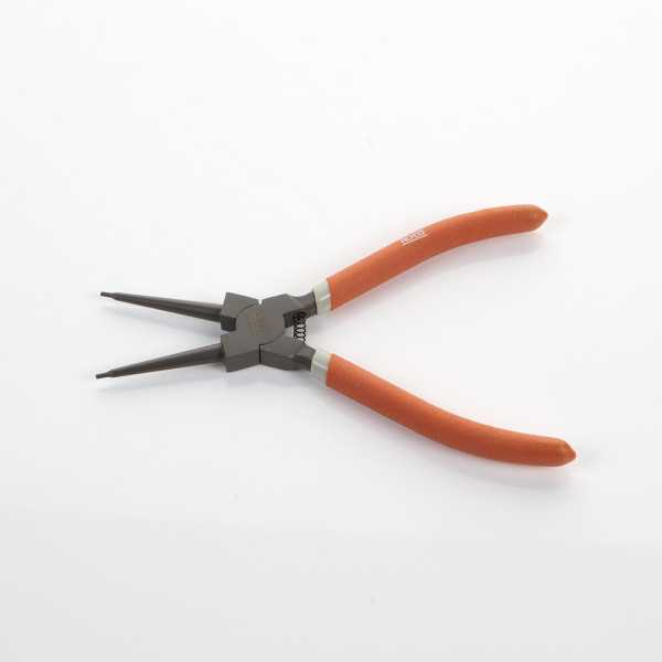 Alicate Seeger teflonado de boca recta para arandelas interiores 180 mm ALYCO ORANGE