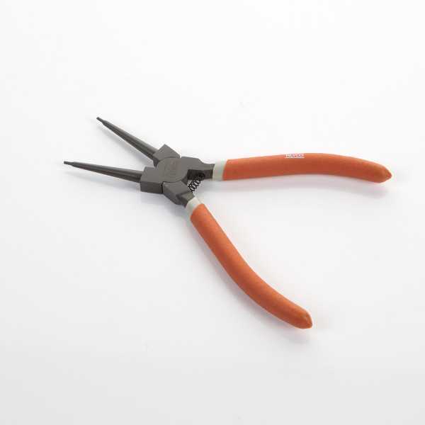 Alicate Seeger teflonado de boca recta para arandelas interiores 180 mm ALYCO ORANGE