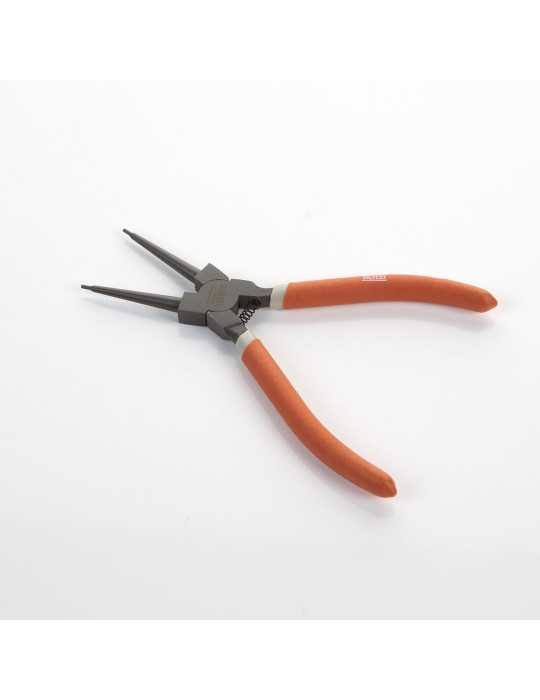 Alicate Seeger teflonado de boca recta para arandelas interiores 180 mm ALYCO ORANGE