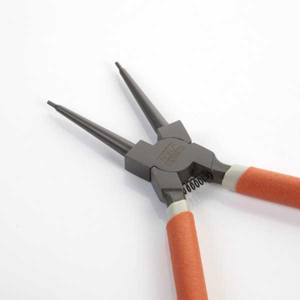 Alicate Seeger teflonado de boca recta para arandelas interiores 180 mm ALYCO ORANGE