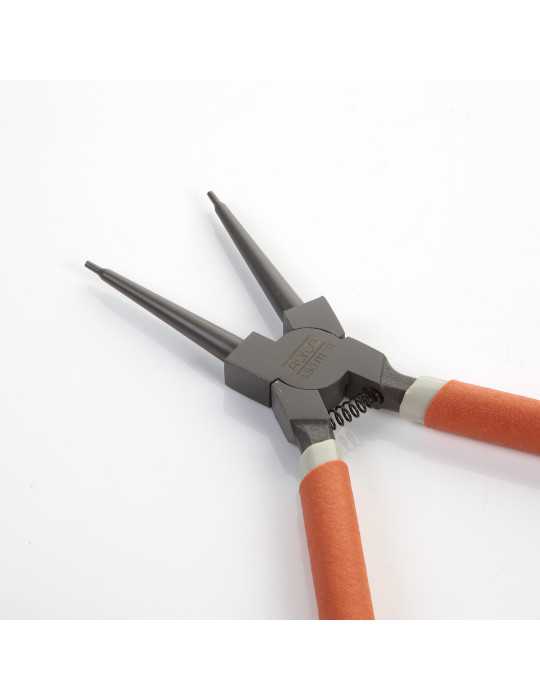 Alicate Seeger teflonado de boca recta para arandelas interiores 180 mm ALYCO ORANGE