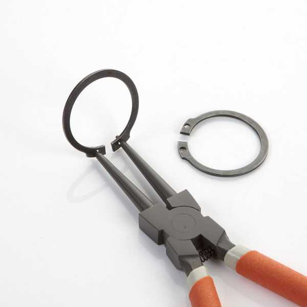 Alicate Seeger teflonado de boca recta para arandelas interiores 180 mm ALYCO ORANGE