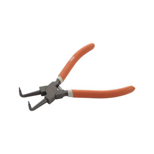 Alicate Seeger teflonado de boca curva para arandelas interiores 180 mm ALYCO ORANGE