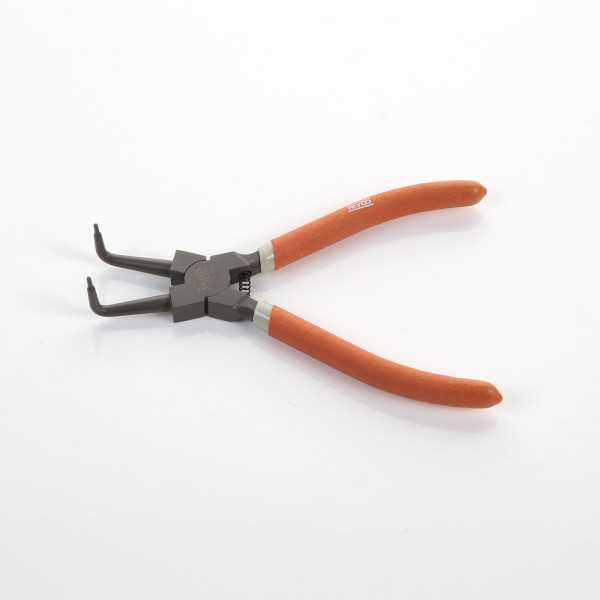Alicate Seeger teflonado de boca curva para arandelas interiores 180 mm ALYCO ORANGE