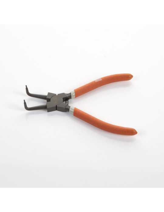 Alicate Seeger teflonado de boca curva para arandelas interiores 180 mm ALYCO ORANGE
