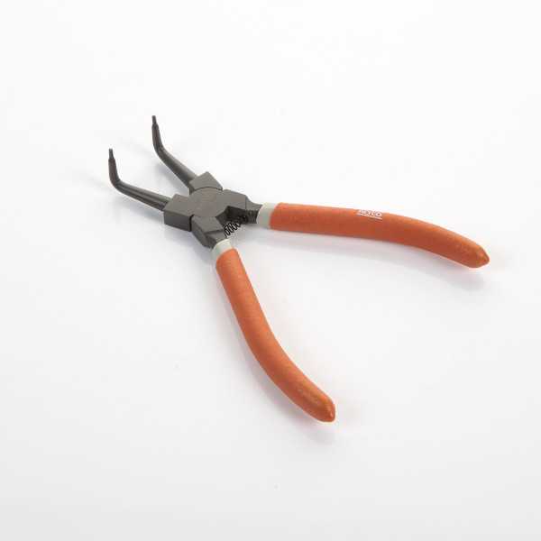 Alicate Seeger teflonado de boca curva para arandelas interiores 180 mm ALYCO ORANGE