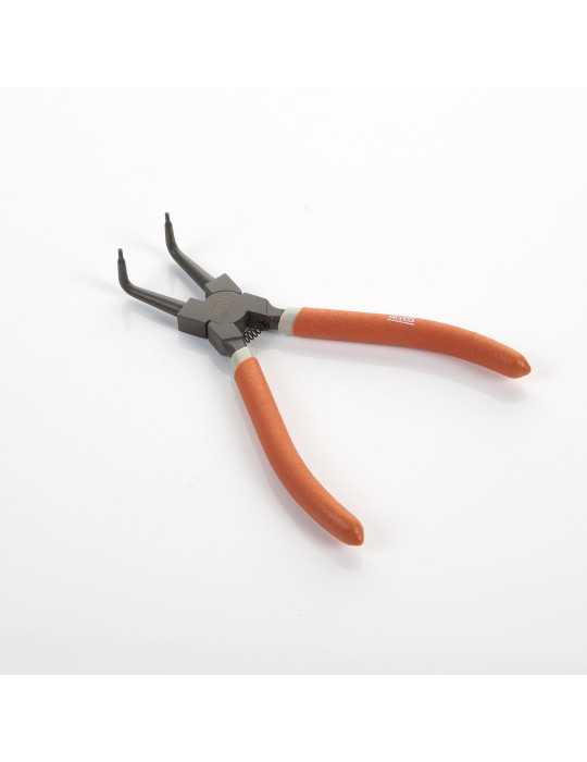 Alicate Seeger teflonado de boca curva para arandelas interiores 180 mm ALYCO ORANGE