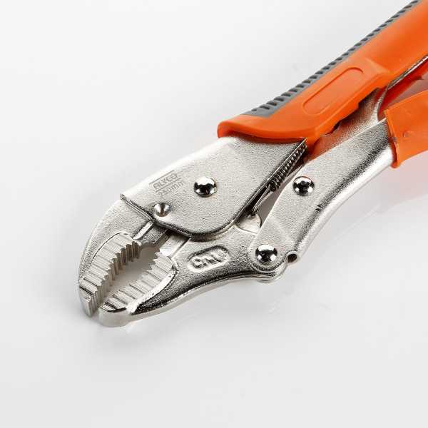 Tenaza Grip de bocas curvas con corte 175 mm ALYCO ORANGE
