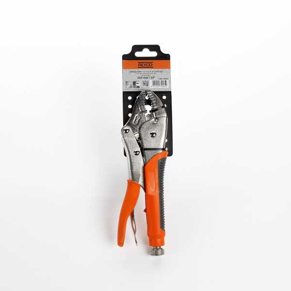 Tenaza Grip de bocas curvas con corte 175 mm ALYCO ORANGE