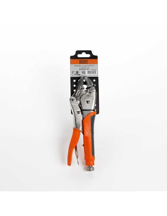 Tenaza Grip de bocas curvas con corte 250 mm ALYCO ORANGE