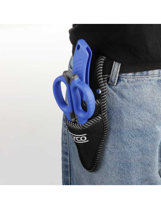Kit de electricista con tijera y cuchillo pelacables en bolsa de nylon ALYCO