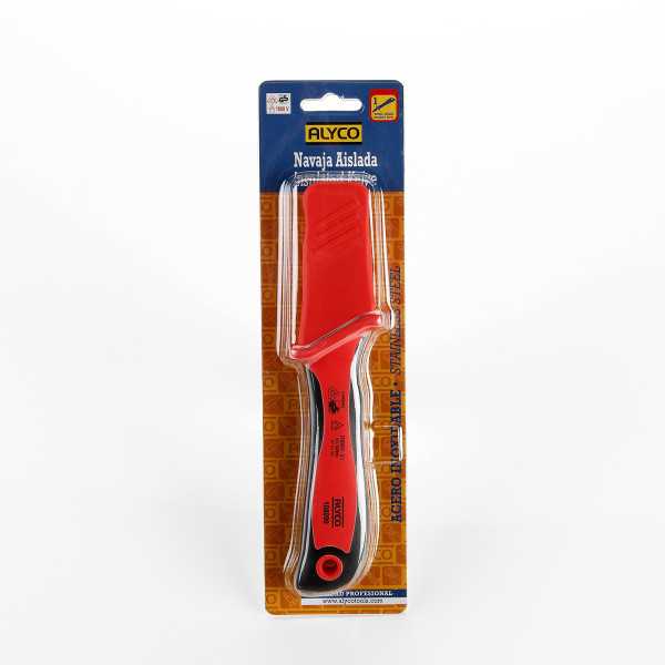 Cuchillo para electricista aislado VDE con funda 200 mm ALYCO