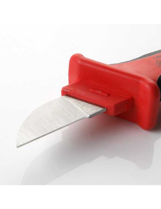 Cuchillo para electricista aislado VDE con funda 200 mm ALYCO