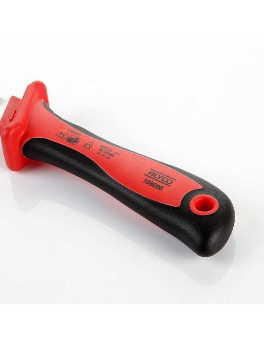 Cuchillo para electricista aislado VDE con funda 200 mm ALYCO