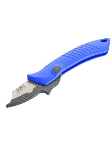 Cuchillo pelacables de electricista con plástico protector 200 mm ALYCO