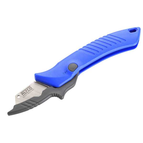 Cuchillo pelacables de electricista con plástico protector 200 mm ALYCO