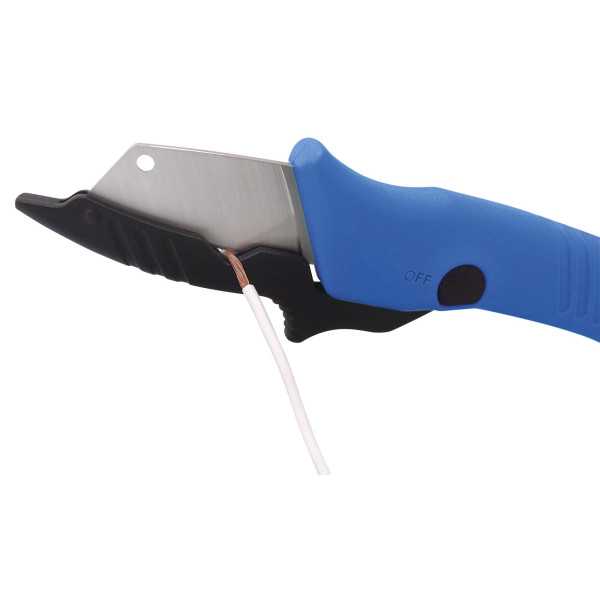 Cuchillo pelacables de electricista con plástico protector 200 mm ALYCO