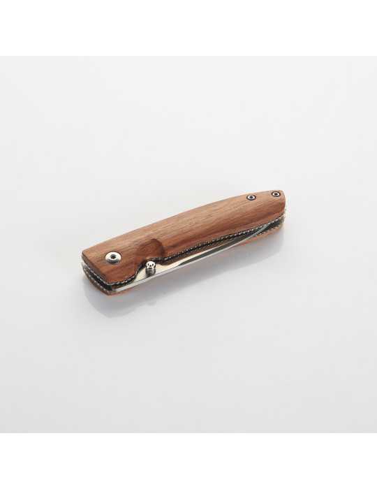 Navaja con filo de 70 mm y mango de madera ALYCO