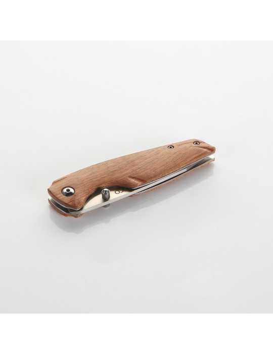 Navaja con filo de 82 mm y mango de madera ALYCO