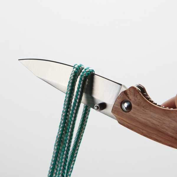 Navaja con filo de 82 mm y mango de madera ALYCO
