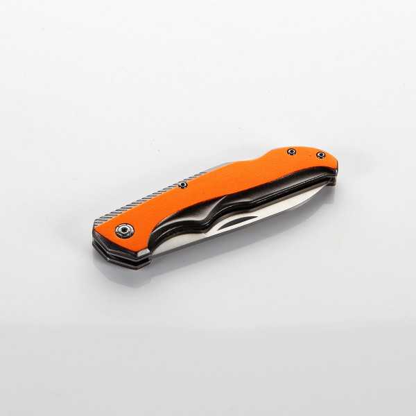 Navaja inoxidable para electricista con mango de aluminio ALYCO ORANGE