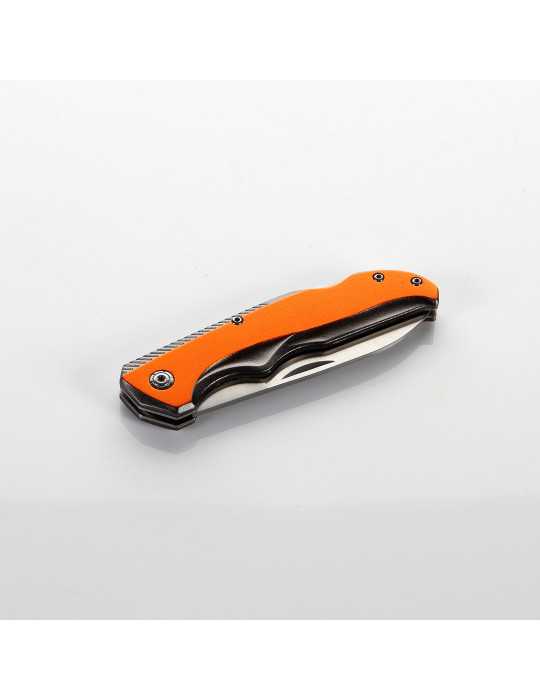 Navaja inoxidable para electricista con mango de aluminio ALYCO ORANGE