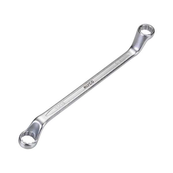 Llave de doble estrella acodada en pulgadas 7/16" x 1/2" ALYCO