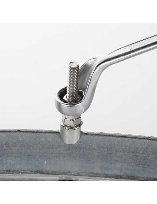 Llave de doble estrella acodada 25x28 mm ALYCO